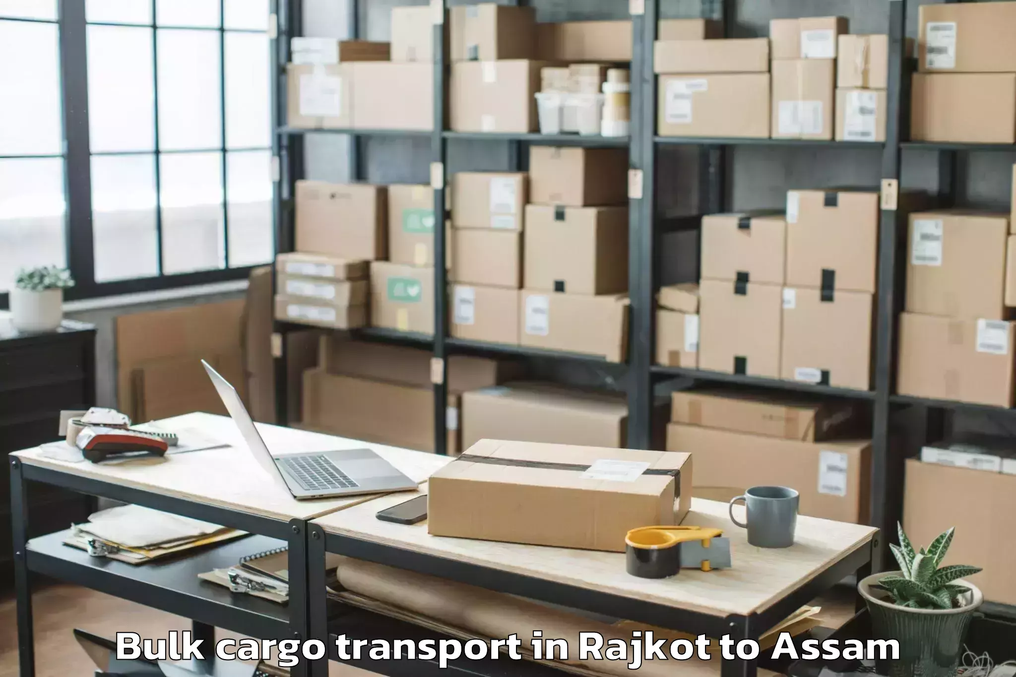 Trusted Rajkot to Titabar Bulk Cargo Transport